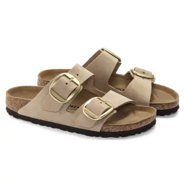 Birkenstock Arizona Big Buckle Nubuck Regular Women's - Browns